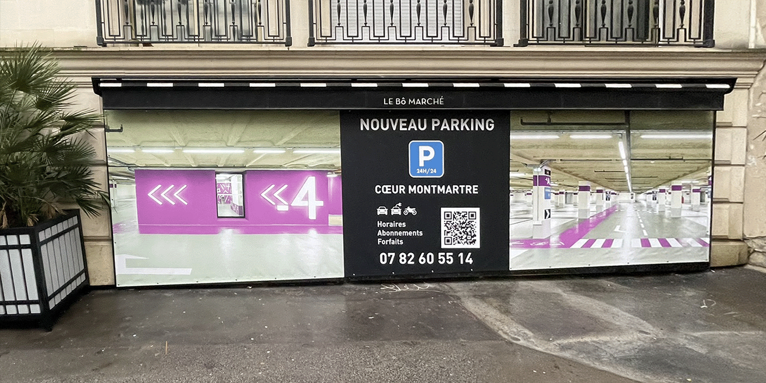 Habillage entrée parking Coeur-de-montmartre Habillage entrée parking Coeur-de-montmartre